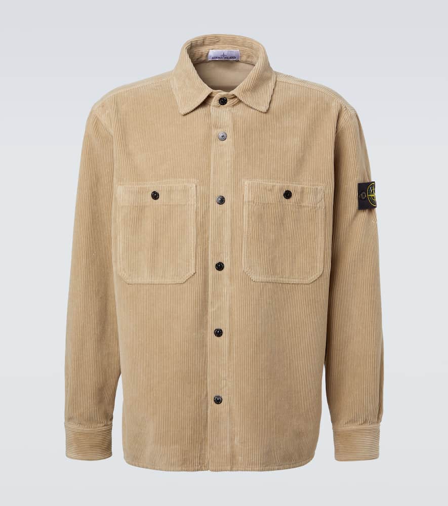 

Хлопковая вельветовая рубашка-кимоно Compass Stone Island, Biscuit