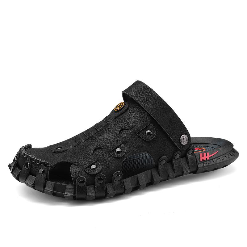 

Слипоны мужские с закрытым носком, устойчивые к истиранию швов Shiozawa, черный