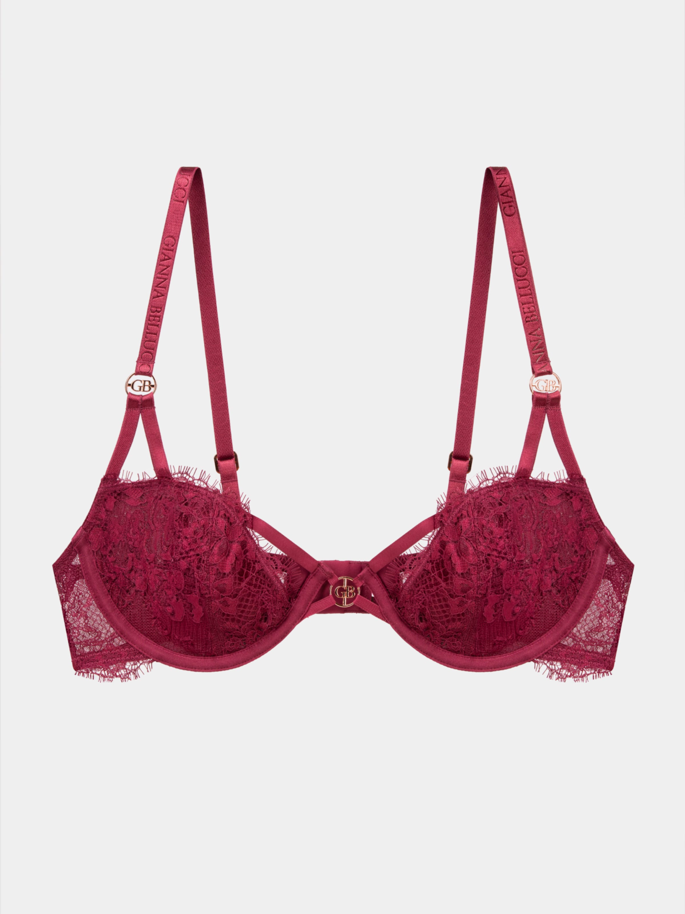 

Gianna Bellucci Бюстгальтер балконет 'Gaia' в бордовом цвете