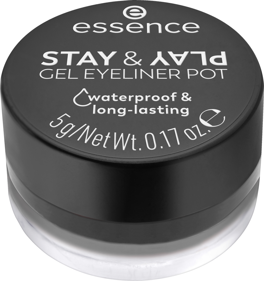 

Подводка для глаз essence STAY & PLAY GEL EYELINER POT 01 Black