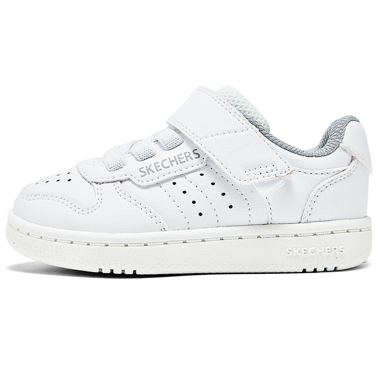 

Низкие детские скейтбординговые кроссовки белые Skechers