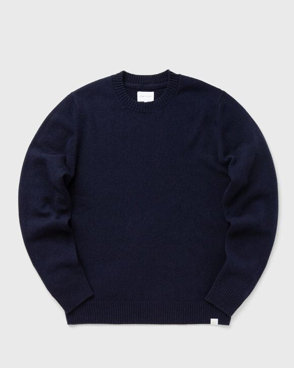 

Пуловер Norse Projects Standard Merino Lambswool Sweater, темно-синий