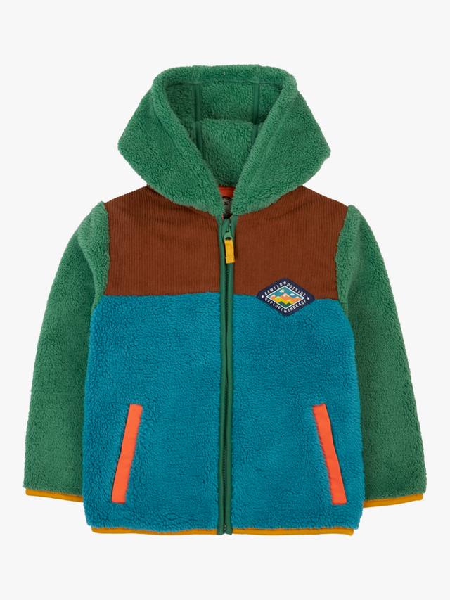 Детская куртка Bracken Fleece Frugi, Green/Hotchpotch