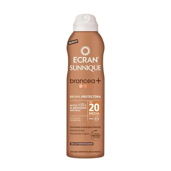 

Солнцезащитный туман Sunnique Broncea+ Spf 20 Ecran, 250 ml