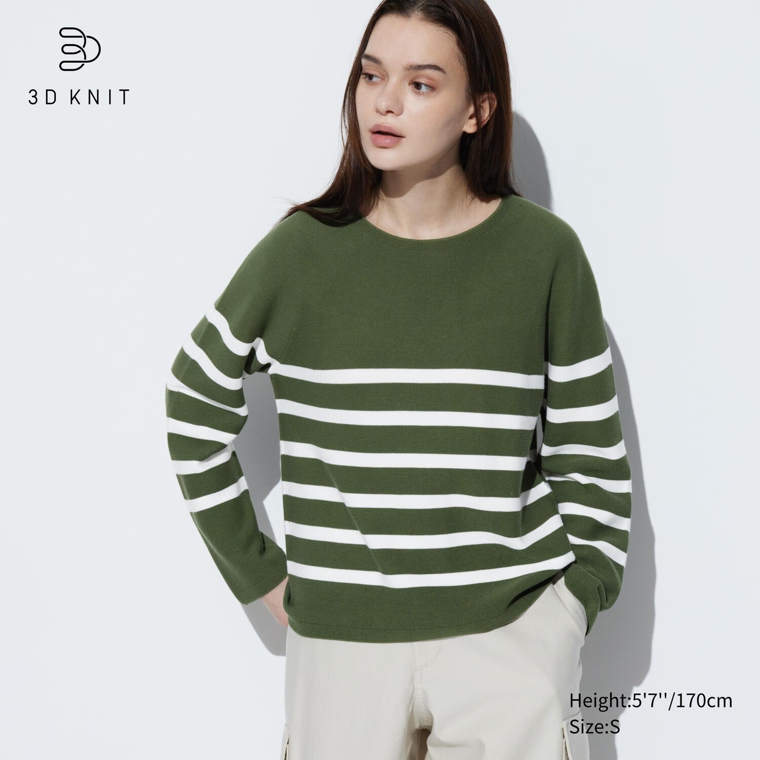 

Джемпер Uniqlo женский из трикотажа с круглым вырезом, оливковый, Зеленый, Джемпер Uniqlo женский из трикотажа с круглым вырезом, оливковый