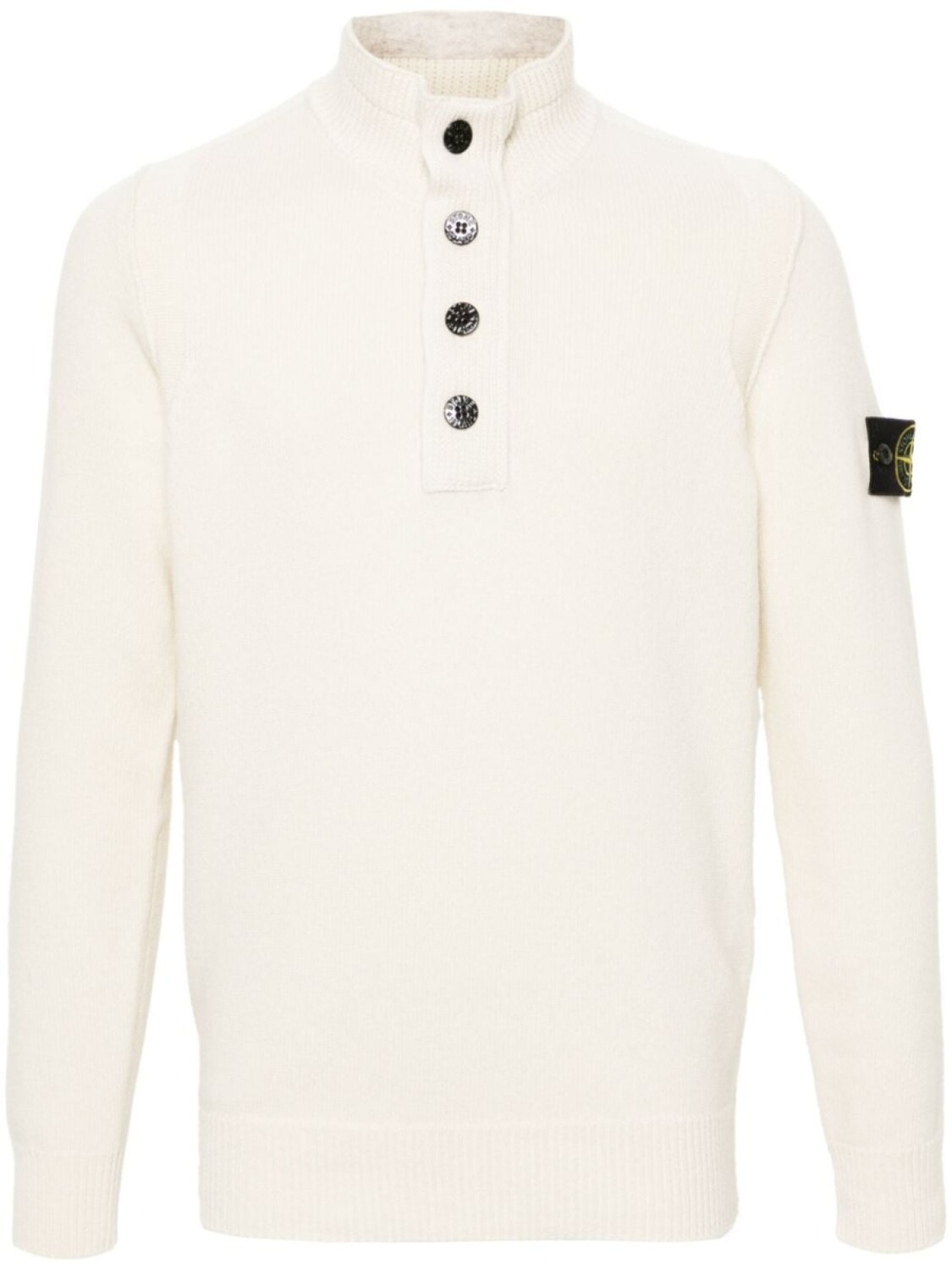 

Stone Island свитер с нашивкой Compass, белый
