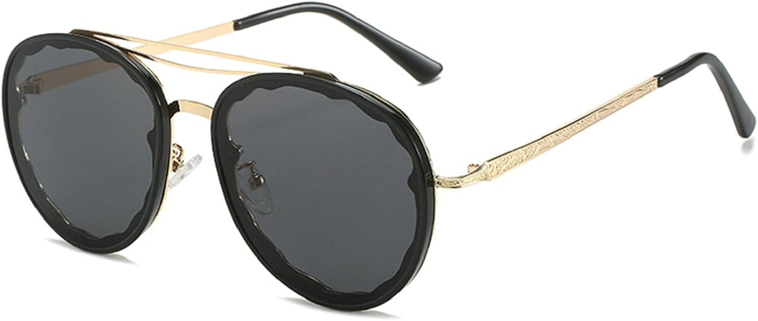 

Модные солнцезащитные очки с двойной оправой для женщин, роскошные солнцезащитные очки в крупной оправе, классические женские и мужские очки с защитой от УФ-излучения UV400, модель 549 Melrose, Black