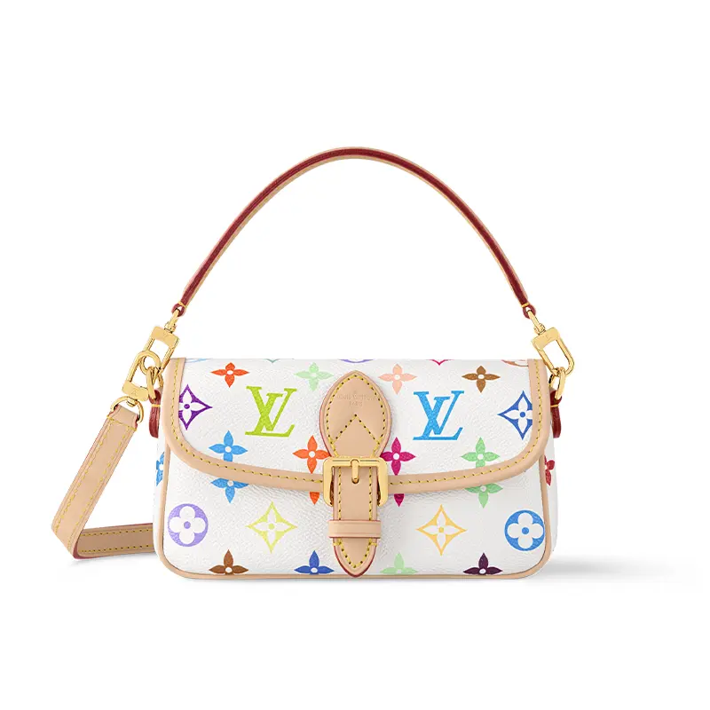 

LOUIS VUITTON Мультицветный белый нано Диана Такаси Мураками