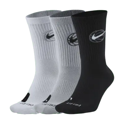 

Носки Nike Everyday Crew Basketball (3 шт), разноцветный