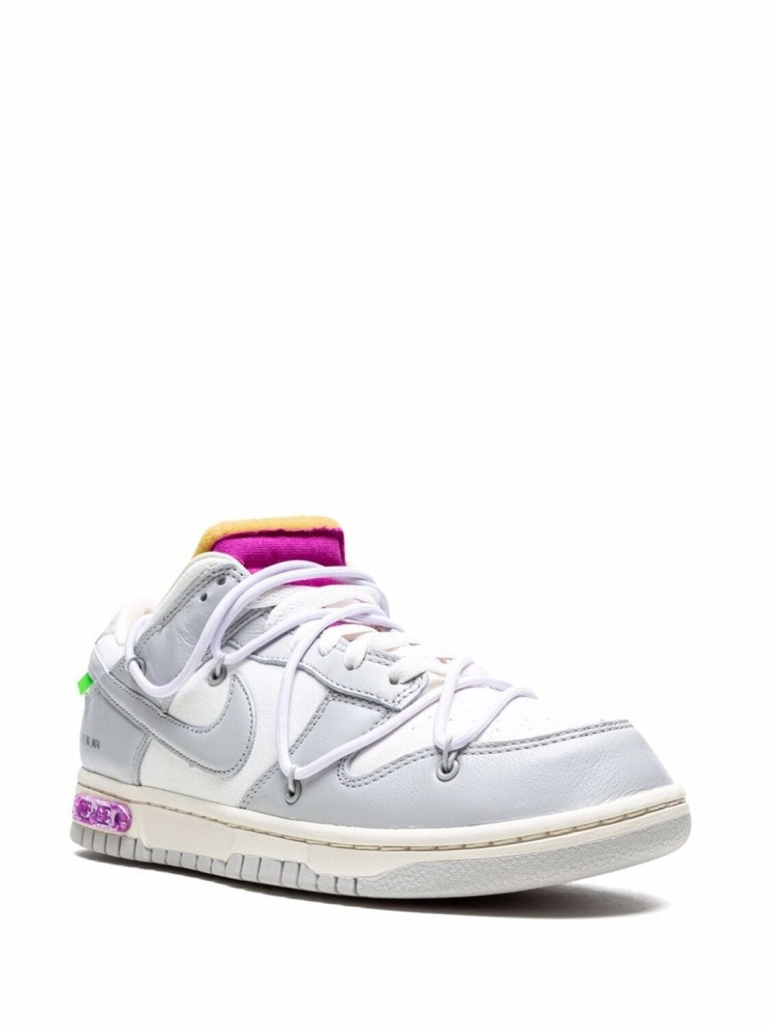 Nike X Off-White кроссовки Dunk Low из коллаборации с Off-White, нейтральный цвет — фото 2