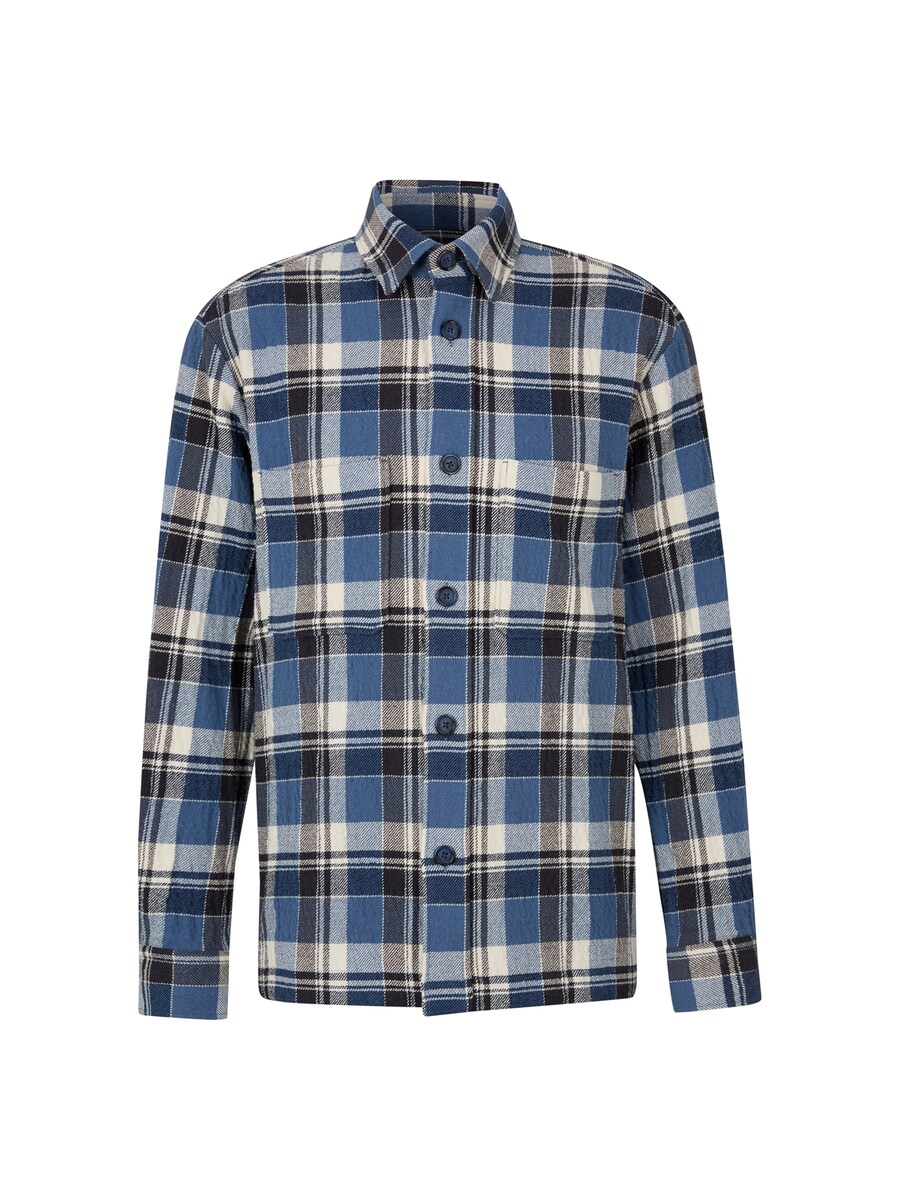 

Рубашка на пуговицах классического кроя STRELLSON Nalon, Smoke blue/Royal blue/Dark blue