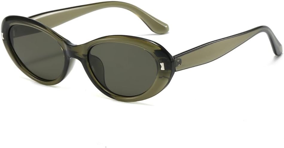 

Ретро круглые солнцезащитные очки для женщин, модные градиентные овальные очки с защитой от УФ-излучения UV400 для мужчин, панк-очки, желейно-зеленые солнцезащитные очки KTUCN, Olive Green