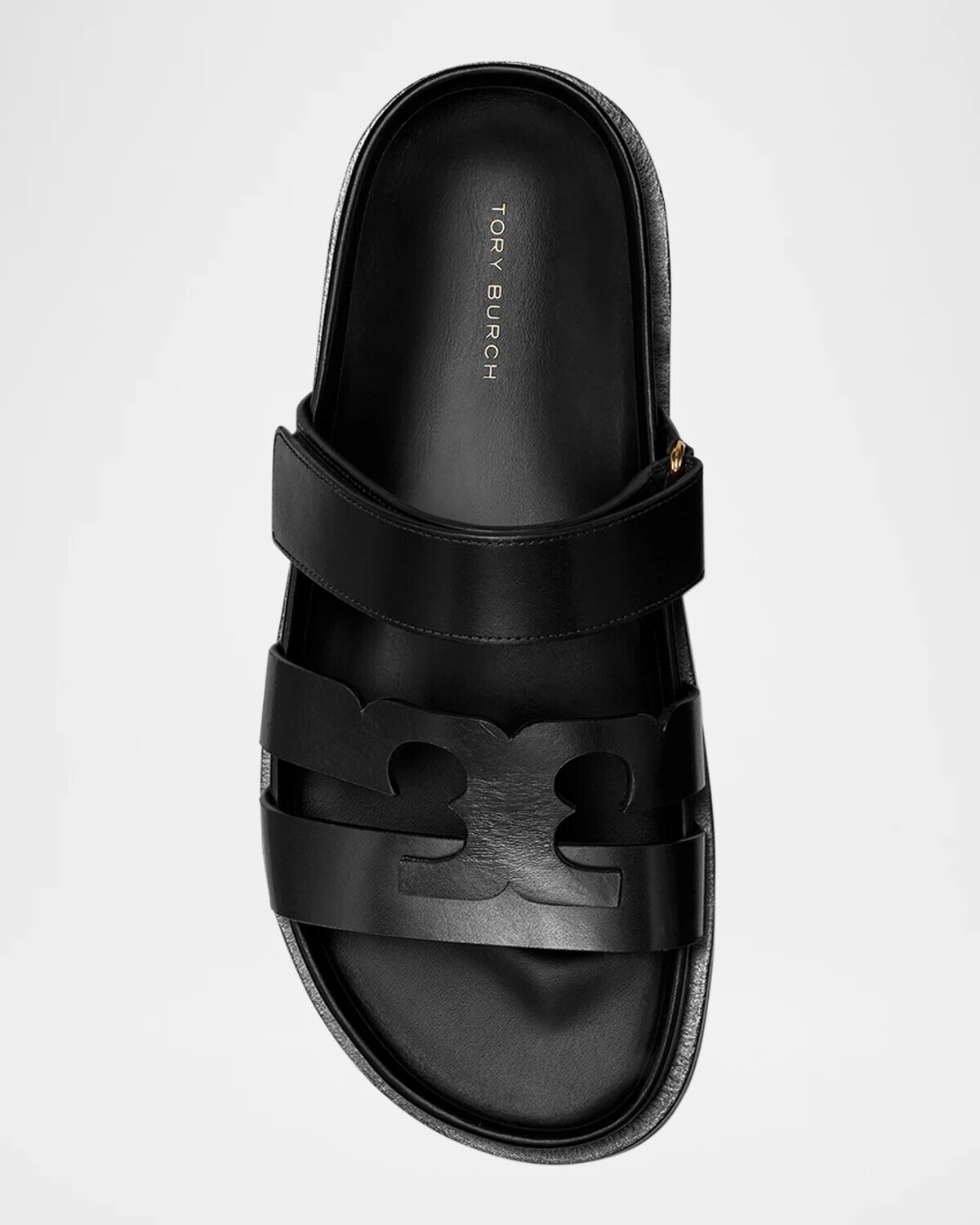 Кожаные спортивные сандалии-мюли Ines с тройным ремешком Tory Burch, цвет Perfect Black — фото 3