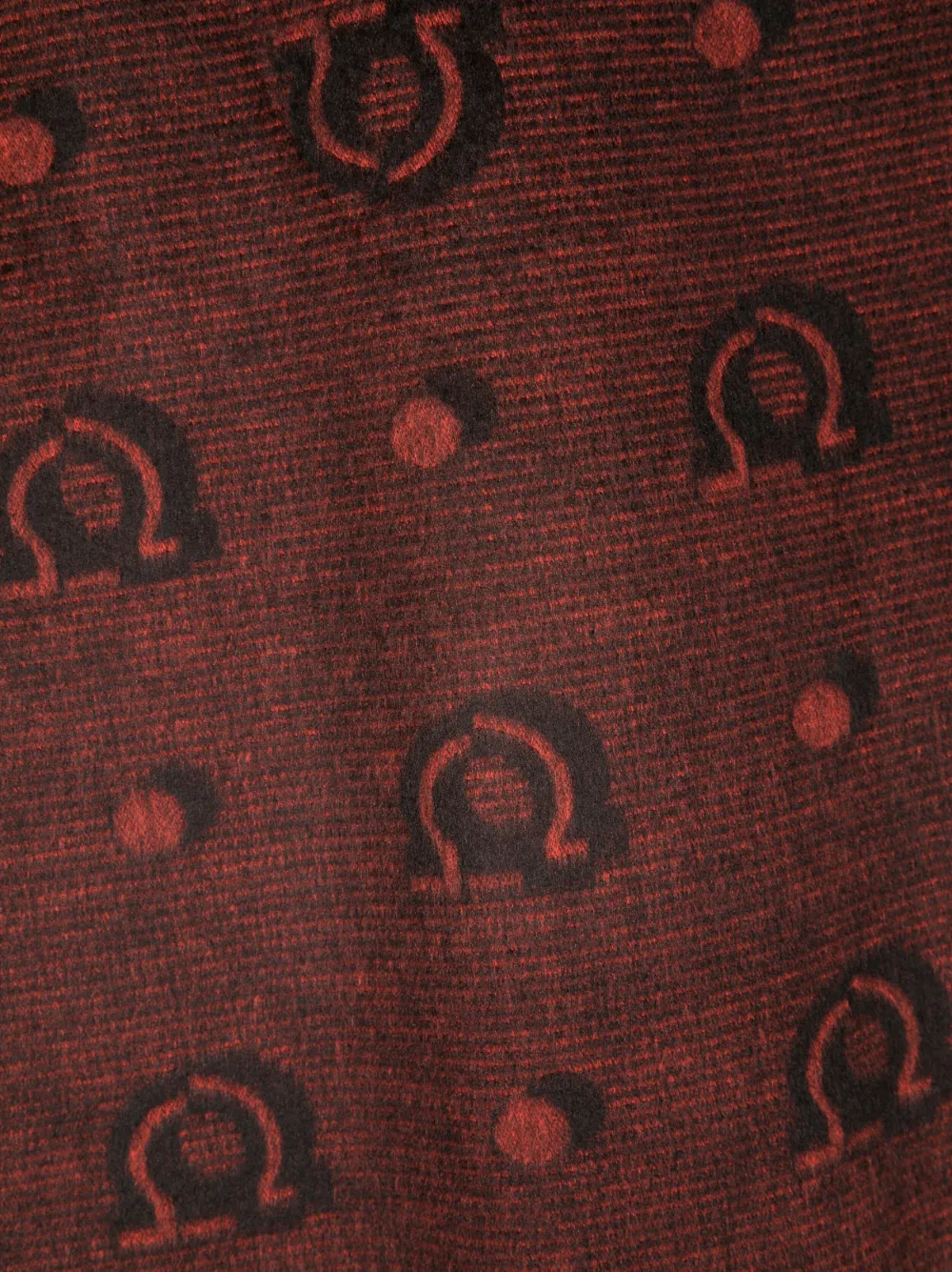 

Шелковый платок с узором Ferragamo, красный