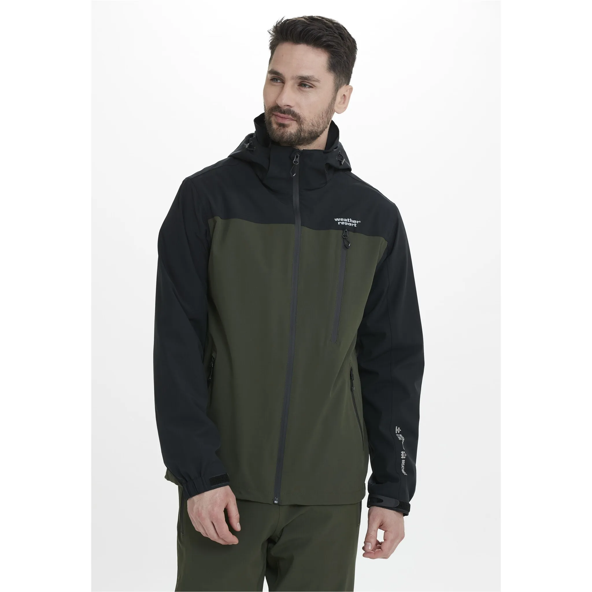 

Куртка WEATHER REPORT для активного отдыха "DELTON W-PRO15000", с экологически чистым покрытием (без PFC), зеленый