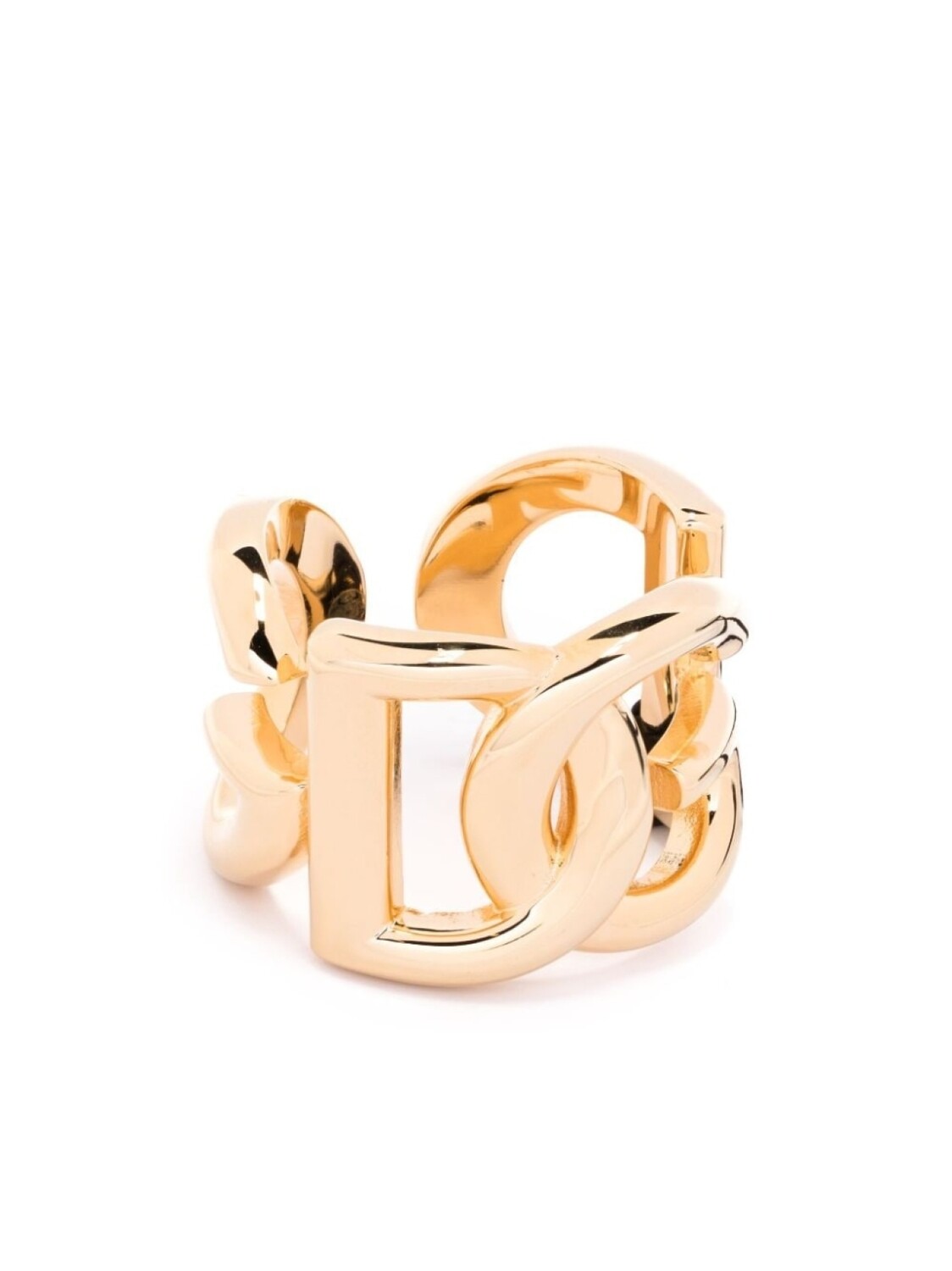 

Кольцо с логотипом DG Dolce & Gabbana, золотой