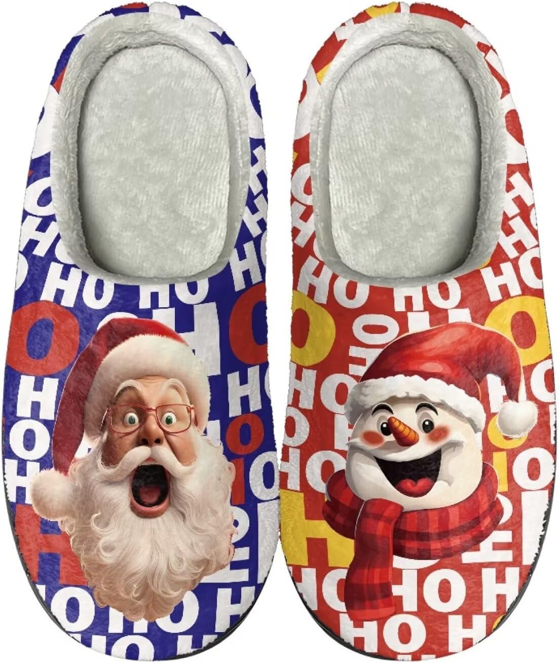 

Тапочки HUIACONG TPR для мужчин и женщин, для дома и улицы, пушистые, унисекс, Santa Claus Snowman Ho Ho Ho