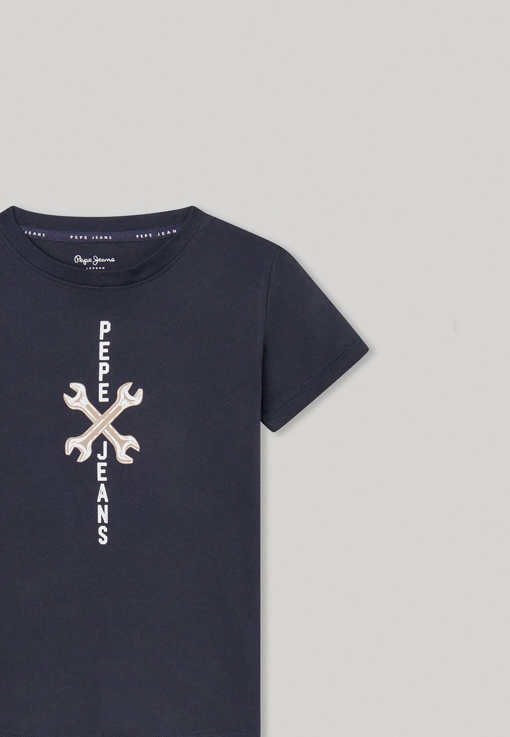 

Футболка с принтом RAINER Pepe Jeans, темно-синий