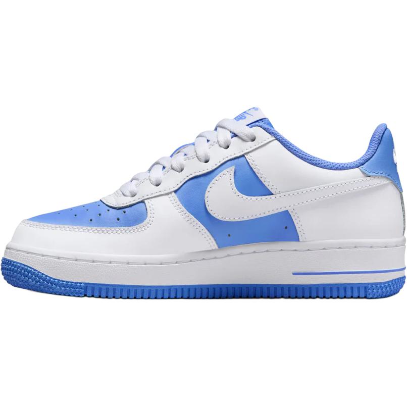 Nike Кроссовки для скейтбординга Air Force 1 Anti Slip Wear Resistant Low Top детские бело-синие