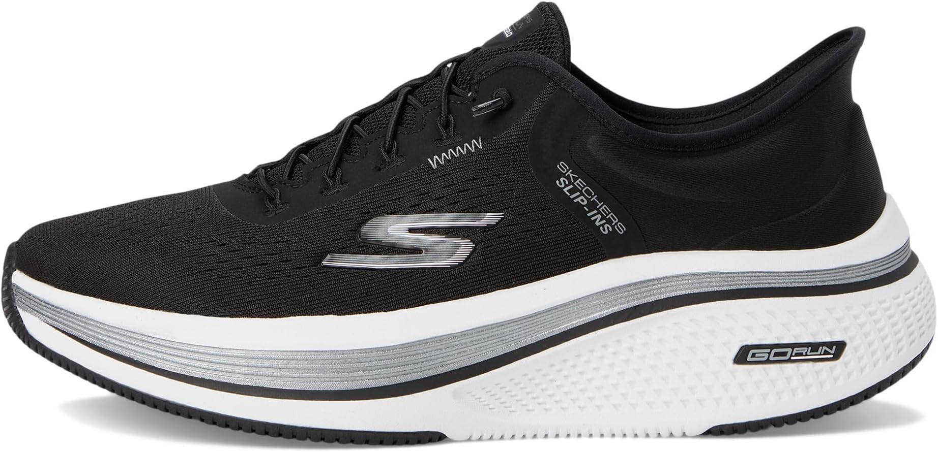 Кроссовки SKECHERS Go Run Elevate 2.0 Banyan Hands Free Slip-Ins, черный/белый — фото 4