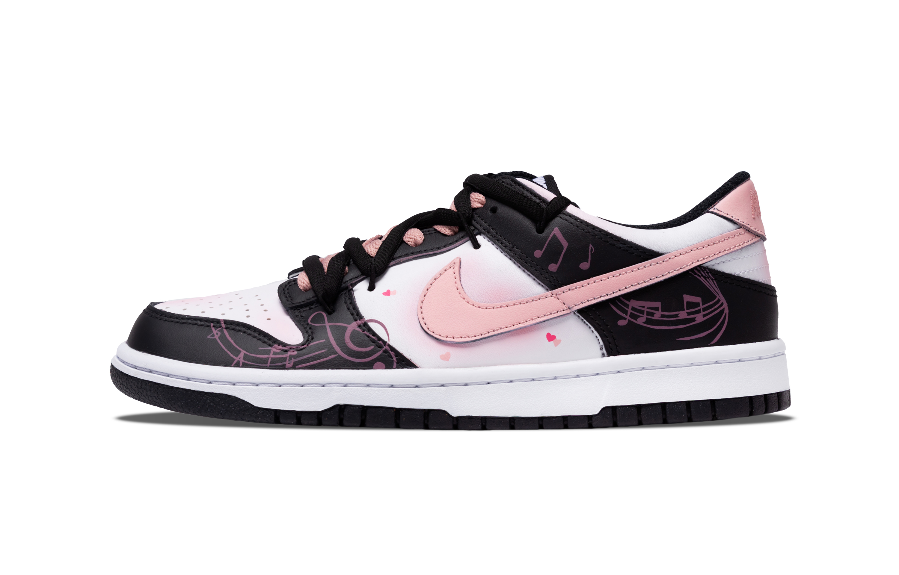 

Кроссовки Nike Dunk Skateboard Shoes Women's Low-Top Pink, Черный, Кроссовки Nike Dunk Skateboard Shoes Women's Low-Top Pink