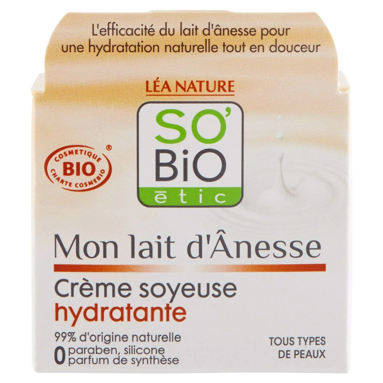 Шелковый увлажняющий крем «Ослиное молоко» 50 мл от So'Bio Étic Essentiallab
