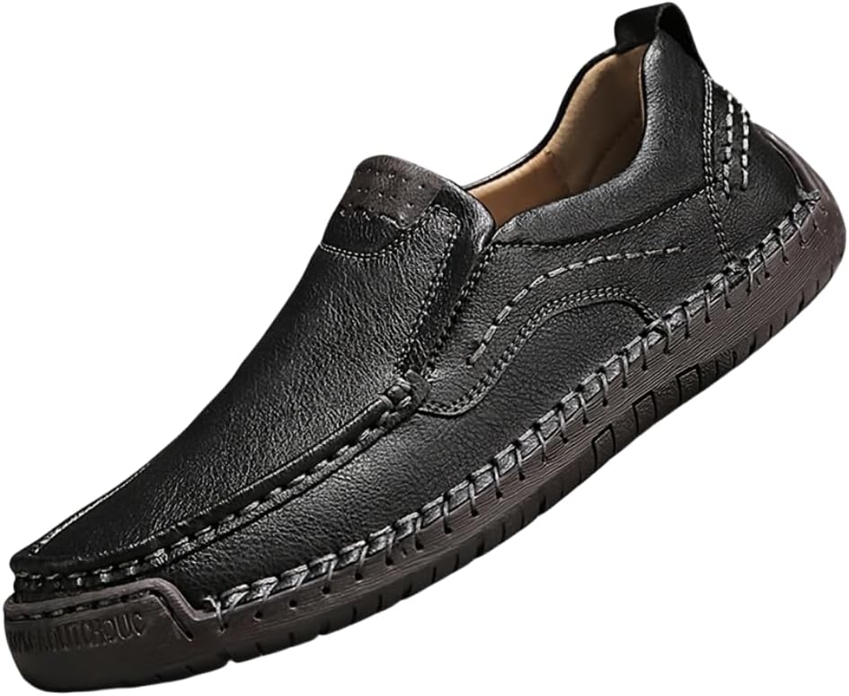 

Мужские повседневные лоферы, дышащие износостойкие слипоны для прогулок на улице и вождения, весна-лето Hhhchpm, черный