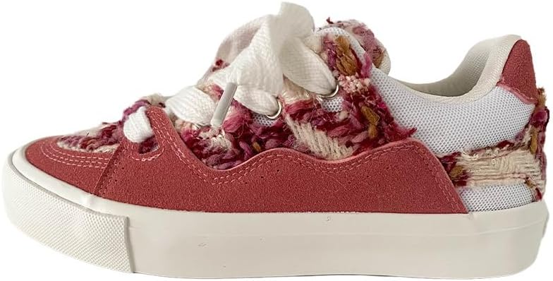 

Мужские повседневные кроссовки с шнуровкой и многоцветным дизайном - легкая спортивная обувь для улицы Hoalox, красный