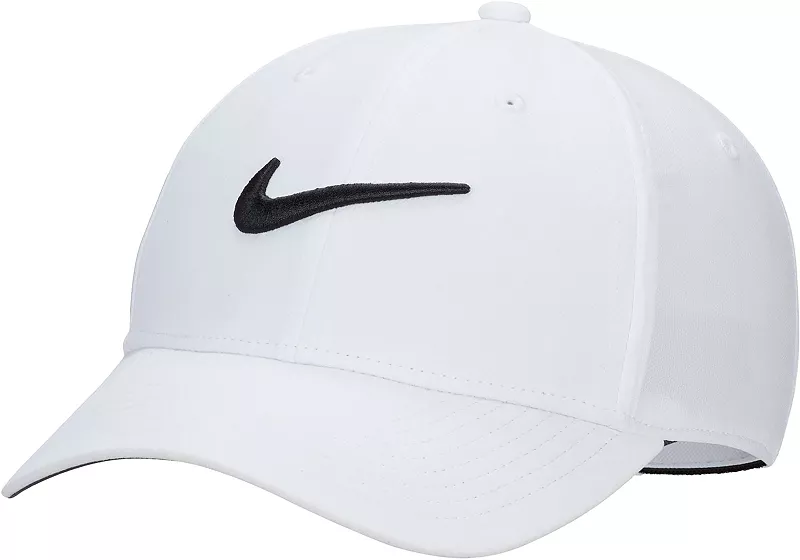 

Мужская структурированная кепка-галочка Nike Dri-FIT Club, белый/черный