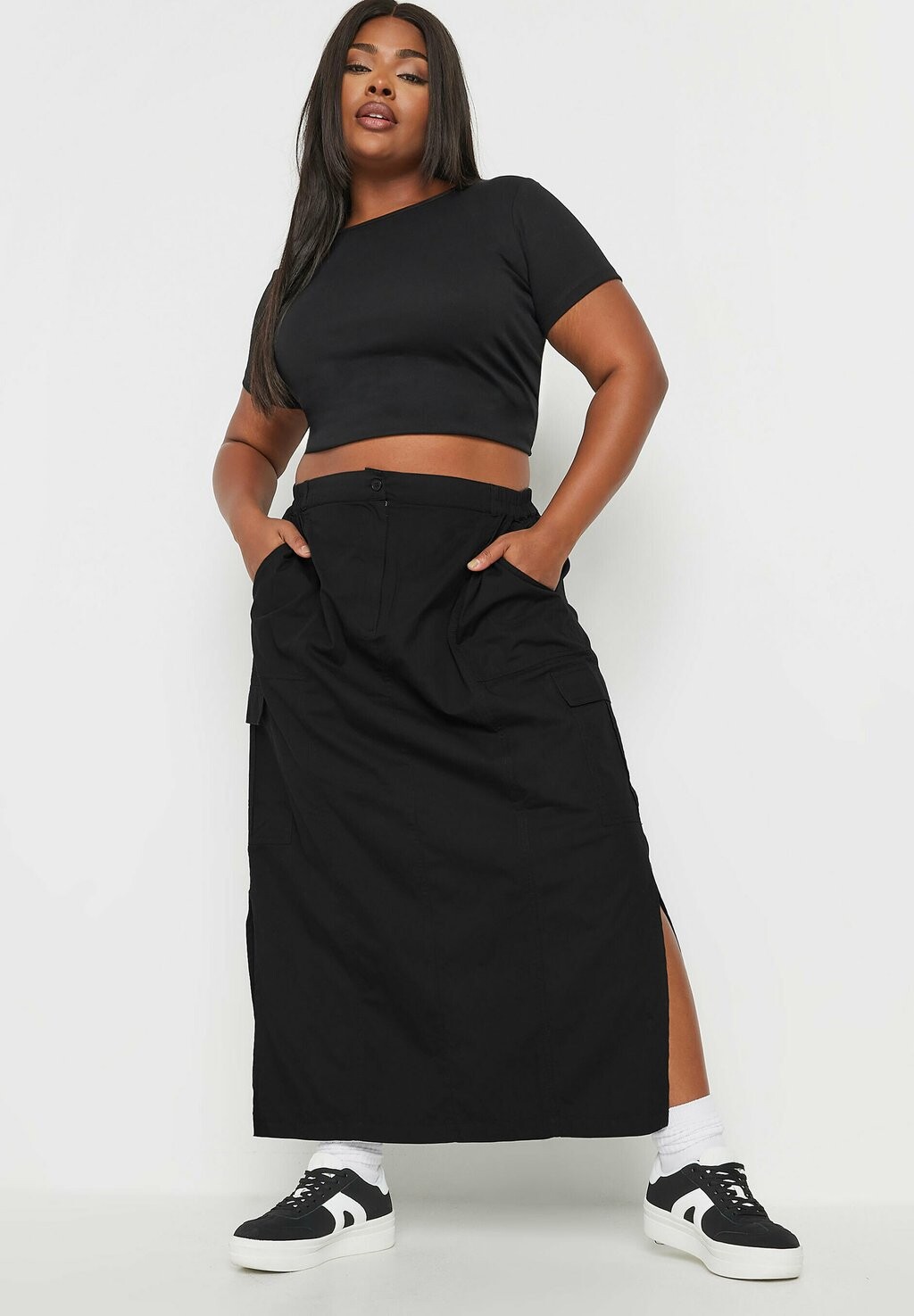 

Юбка макси Yours Clothing, антрацит