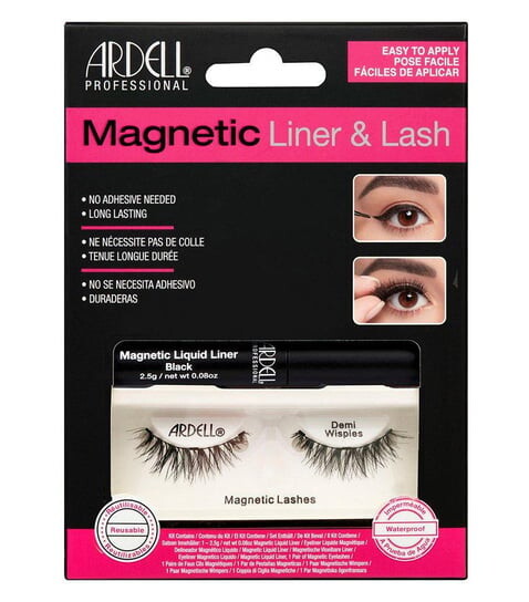 

Магнитные накладные ресницы Ardell Magnetic Liner & Lash Demi Wispies, 1 пара, набор