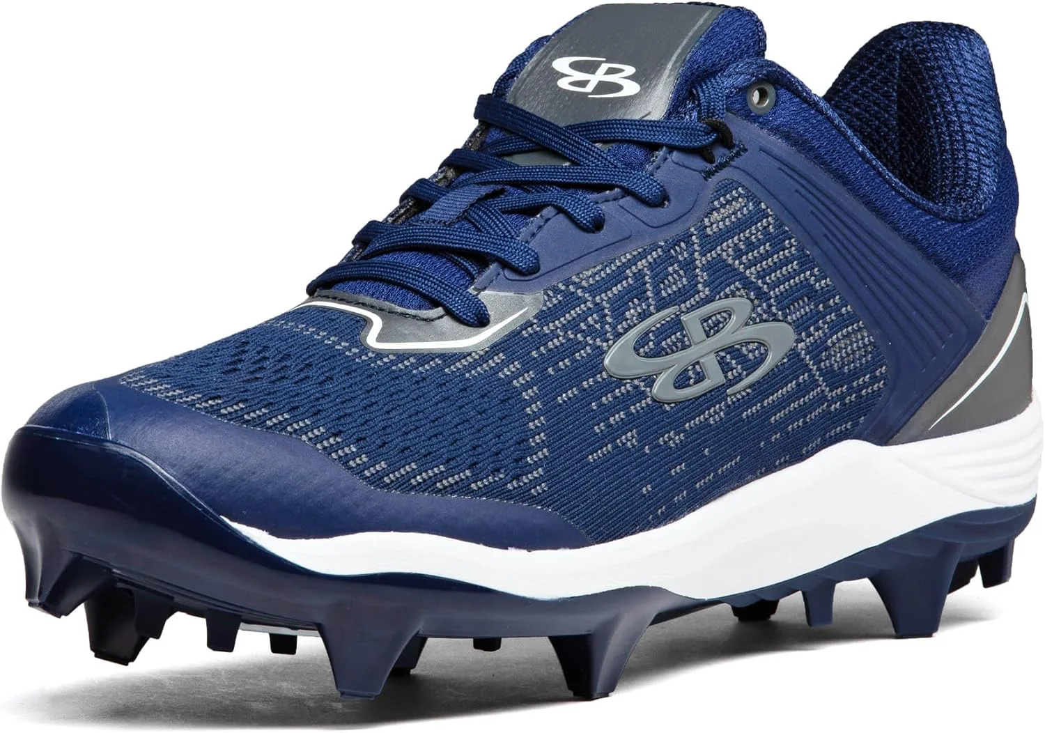 Мужские бутсы Boombah Viper Pureknit с литой подошвой - Status - Разные цвета - Разные размеры, темно-синий — фото 4