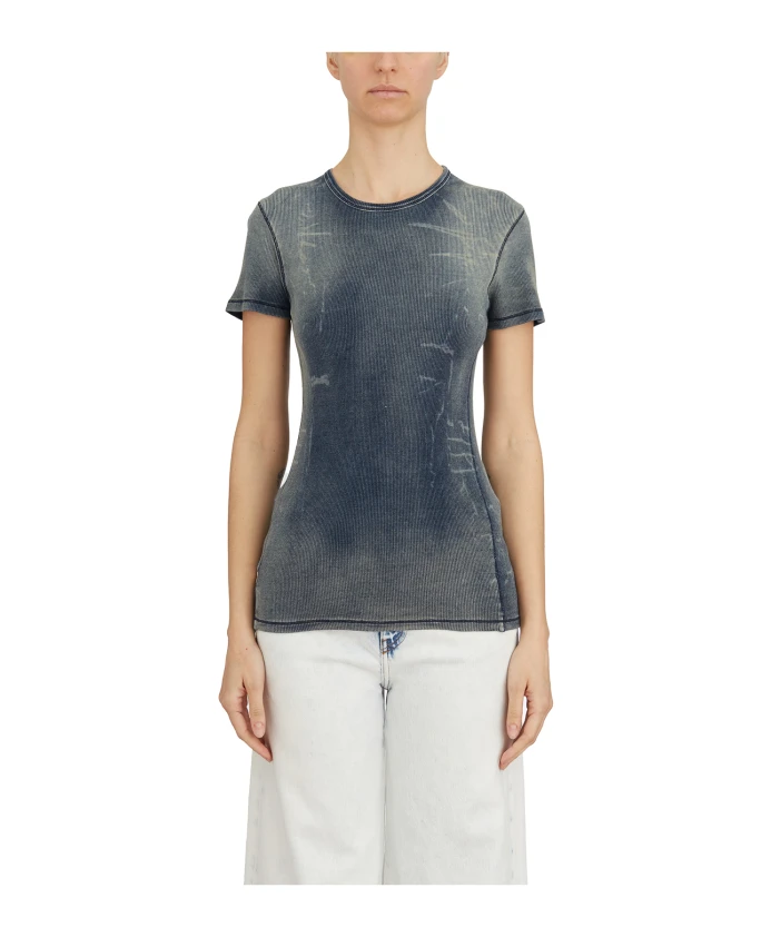 

Повседневная хлопковая футболка Diesel, синий