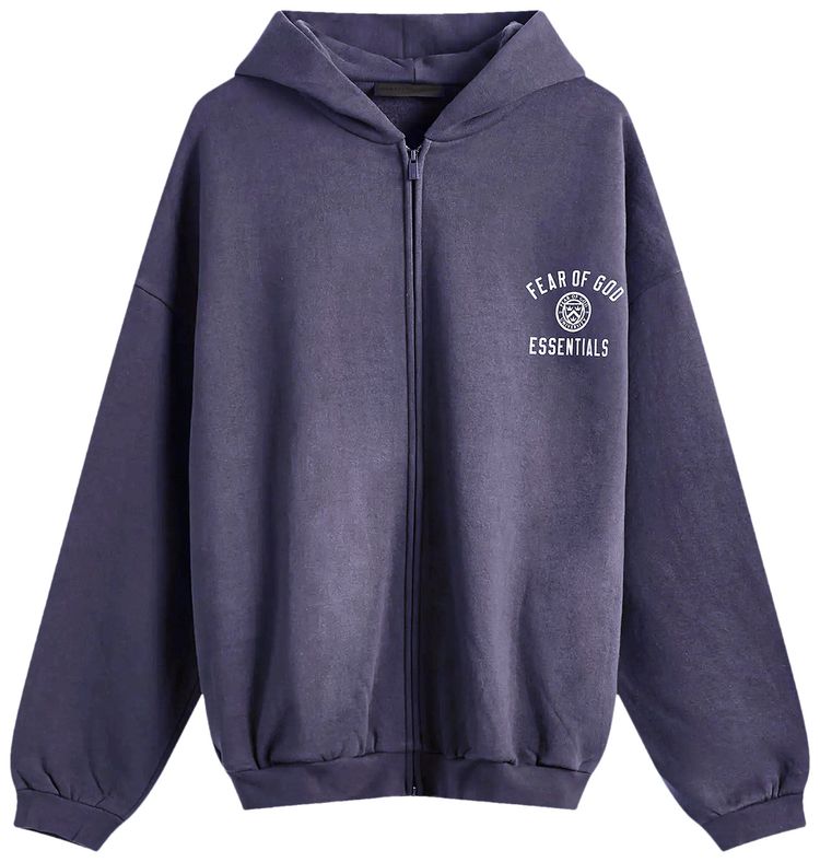 

Худи Fear of God Essentials Heavy Fleece Full Zip Hoodie 'Marine Blue', синий