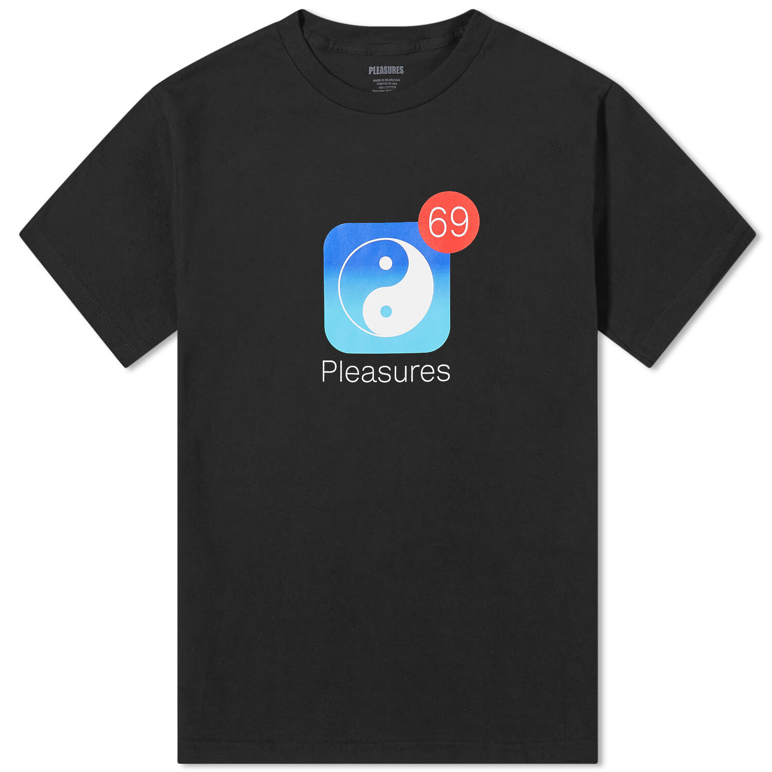 

Футболка Pleasures Notify T-Shirt, черный