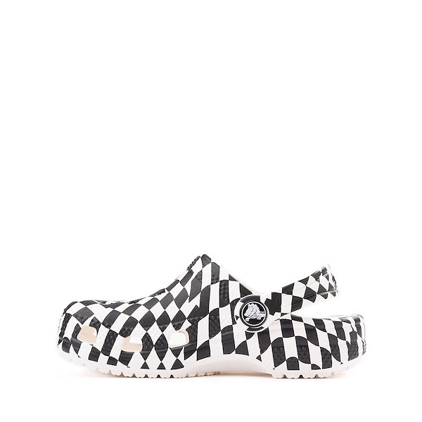

Сабо Crocs Classic Warped Checker Clog, белый/черный