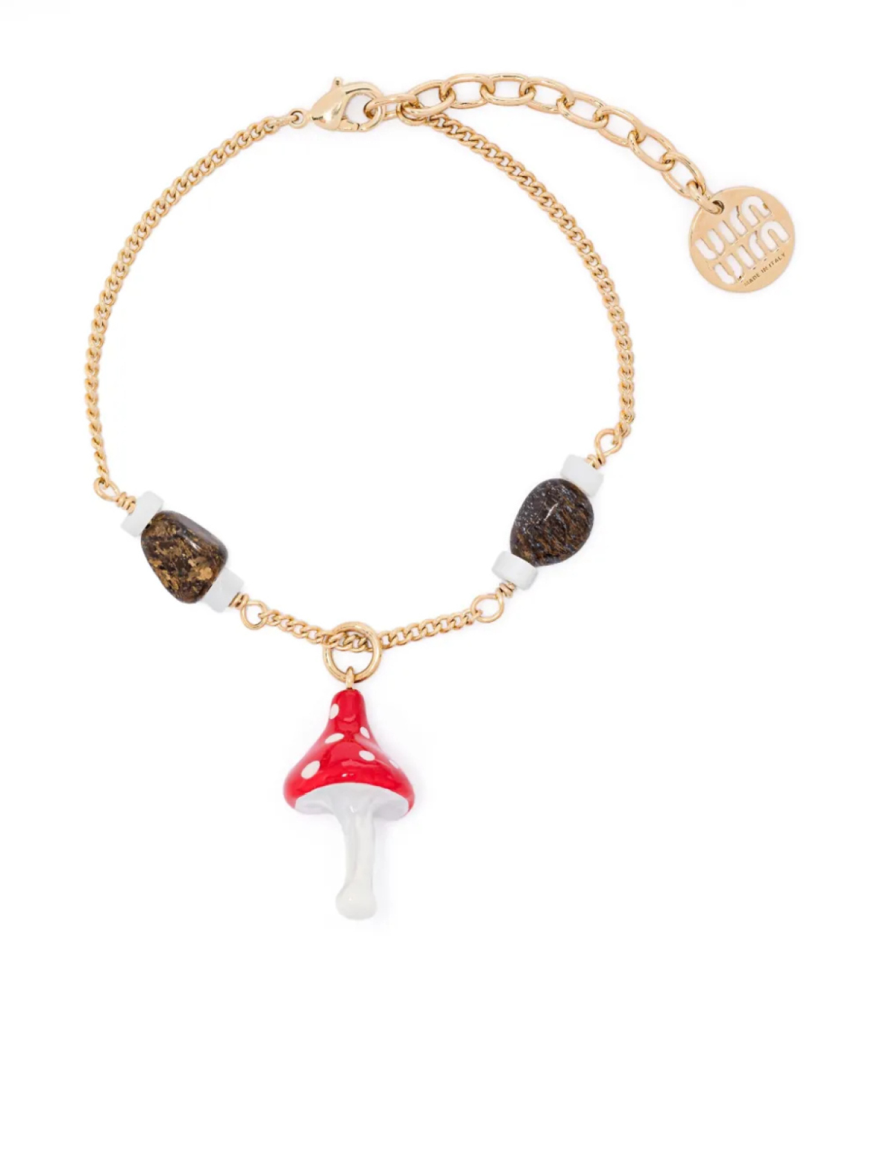 

Miu Miu браслет Mushroom, золотой