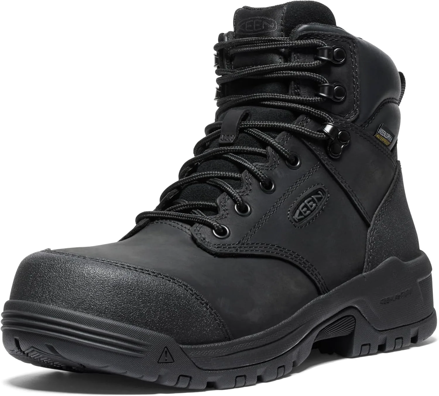 

Мужские рабочие ботинки KEEN Utility Evanston 6" с композитным носком, водонепроницаемые, износостойкие кожаные, черный