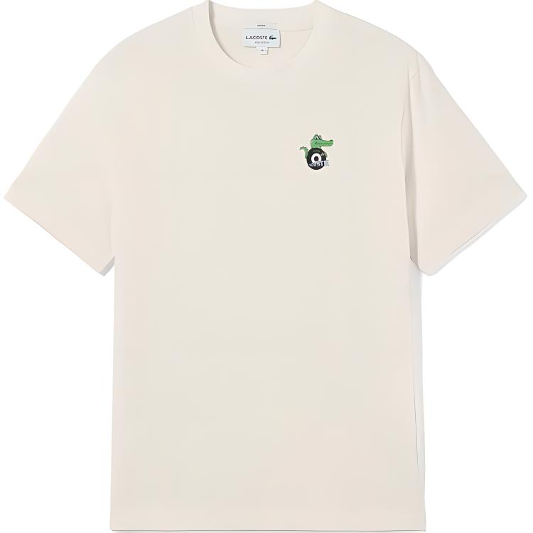 

Футболка унисекс LACOSTE, кремовый, Бежевый, Футболка унисекс LACOSTE, кремовый