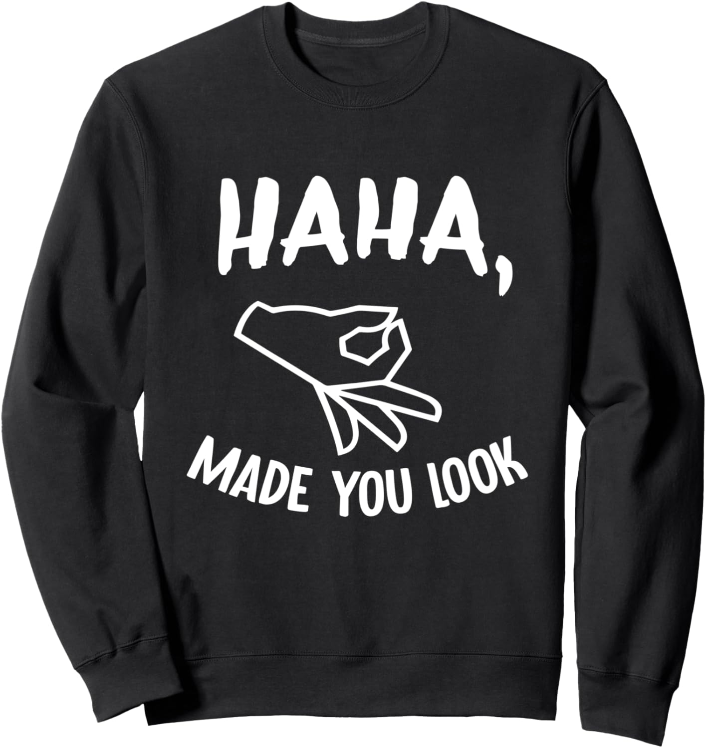 

Ха-ха, ты выглядел смешно! Игра в кружение пальцами, толстовка с приколом Peekay Apparel - Fun, черный