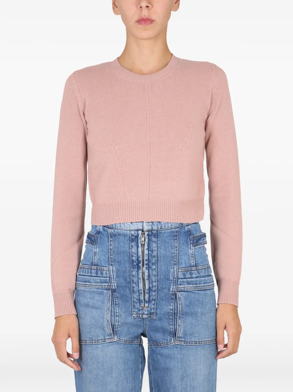 

Свитер с круглым вырезом STELLA MCCARTNEY, розовый