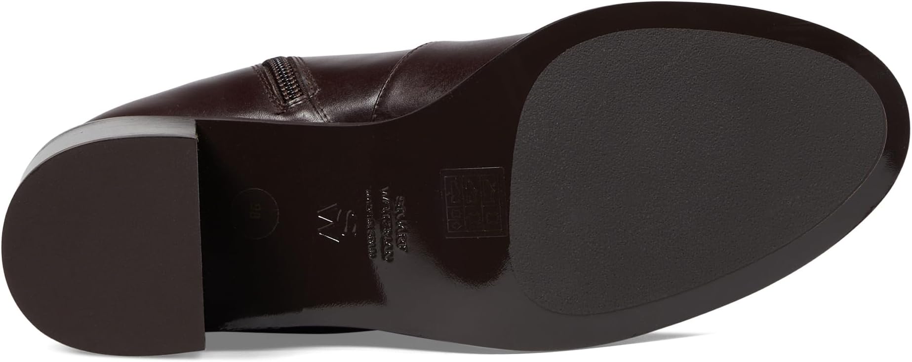 Ботинки Stuart Weitzman Esme Zip Bootie, цвет Dark Brown — фото 3