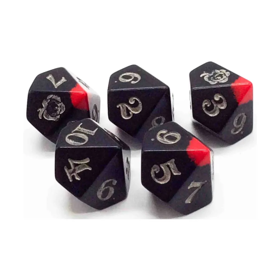 

d10 Кровоточащий вампир (5), Dice - Speckled - d10 & d20 (Chessex)