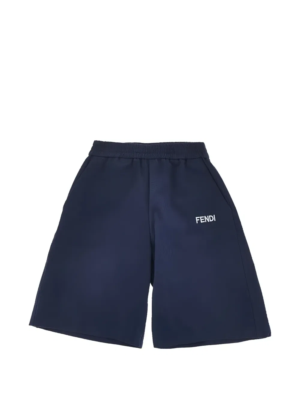 Бермуды из сетчатой ткани Fendi Kids, синий
