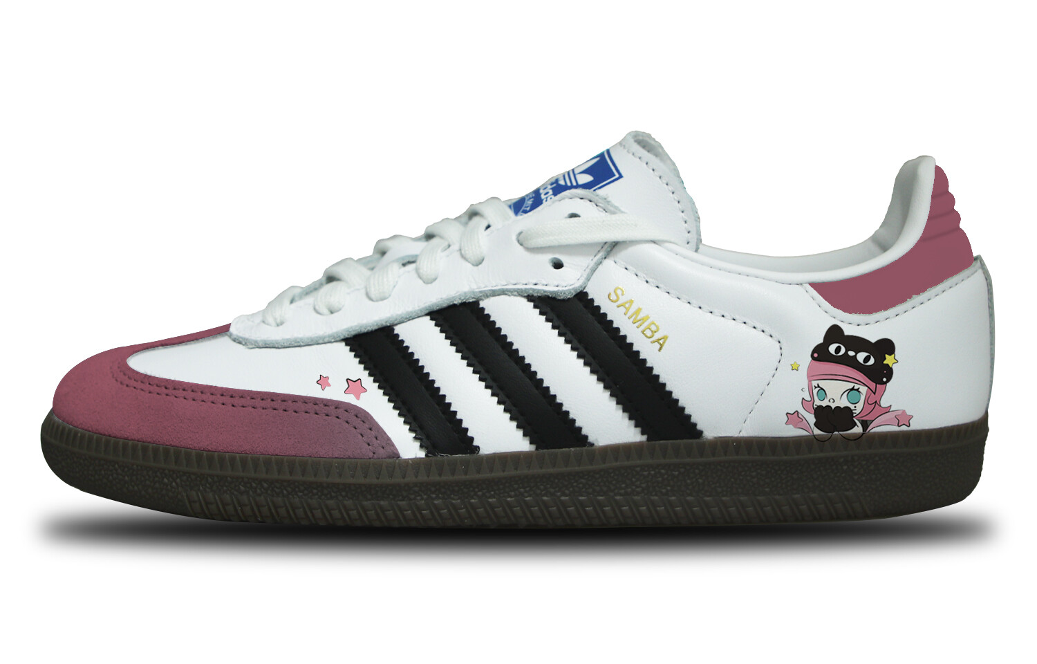 

Кроссовки adidas originals SAMBA OG Skateboarding Shoes Unisex Low-top Black, белый