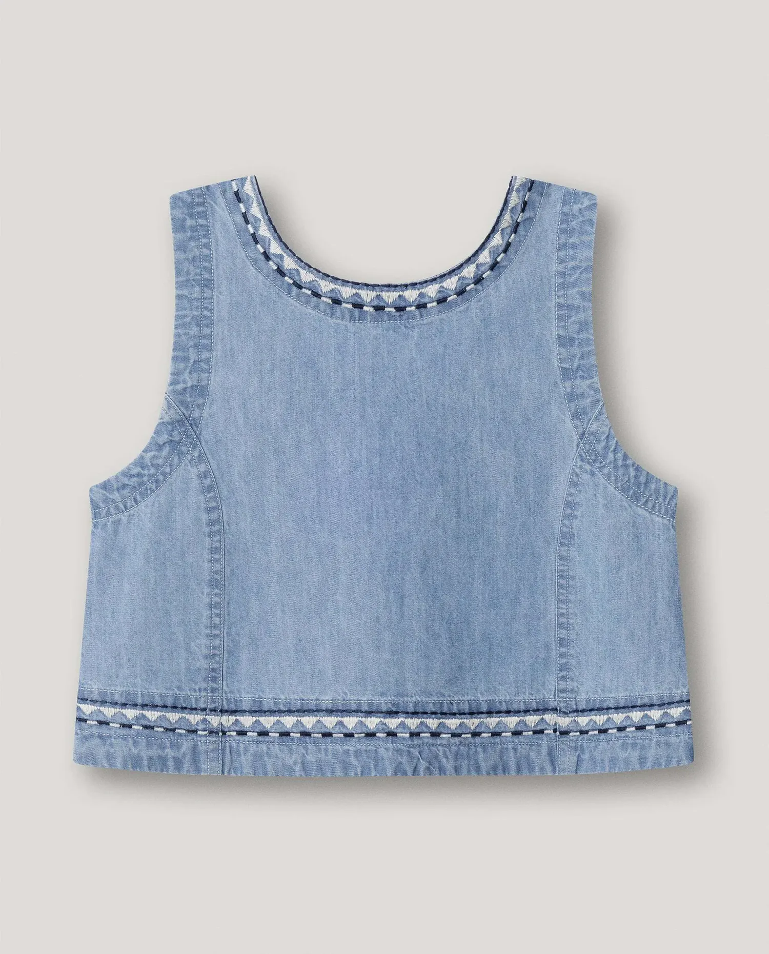 Легкий джинсовый топ Ivy для девочки Pepe Jeans, светло-голубой