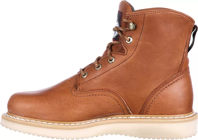Мужские рабочие ботинки на танкетке Georgia Boot Georgia Boots, цвет Barracuda Gold — фото 3