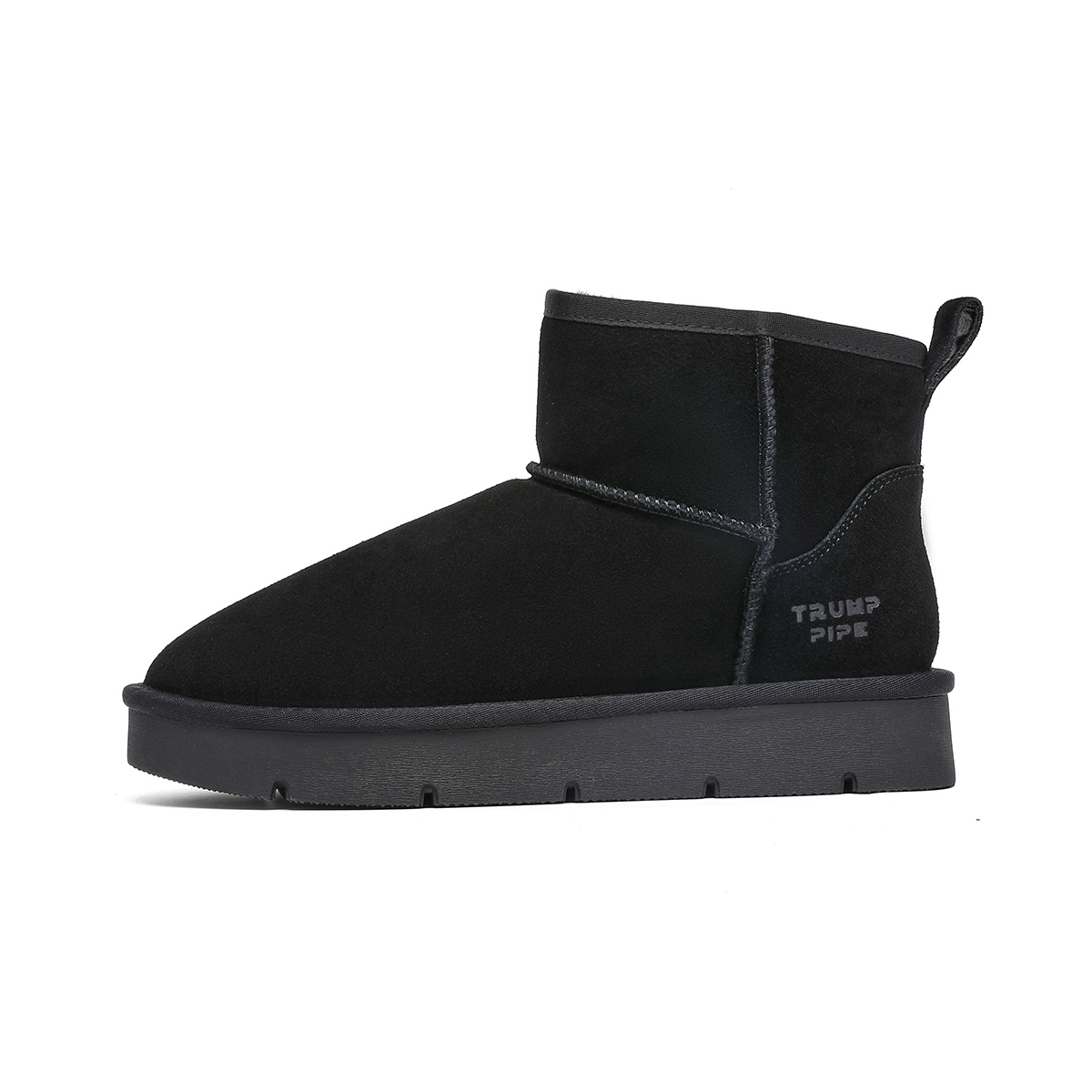 

TRUMPPIPE Тёплые короткие зимние ботинки мужские чёрные, цвет Black