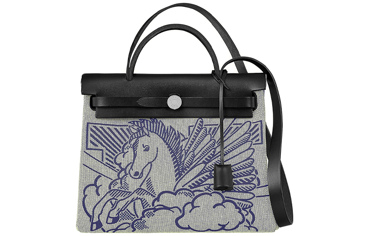 

HERMES Сумка Herbag Zip Canvas с кожаными вставками