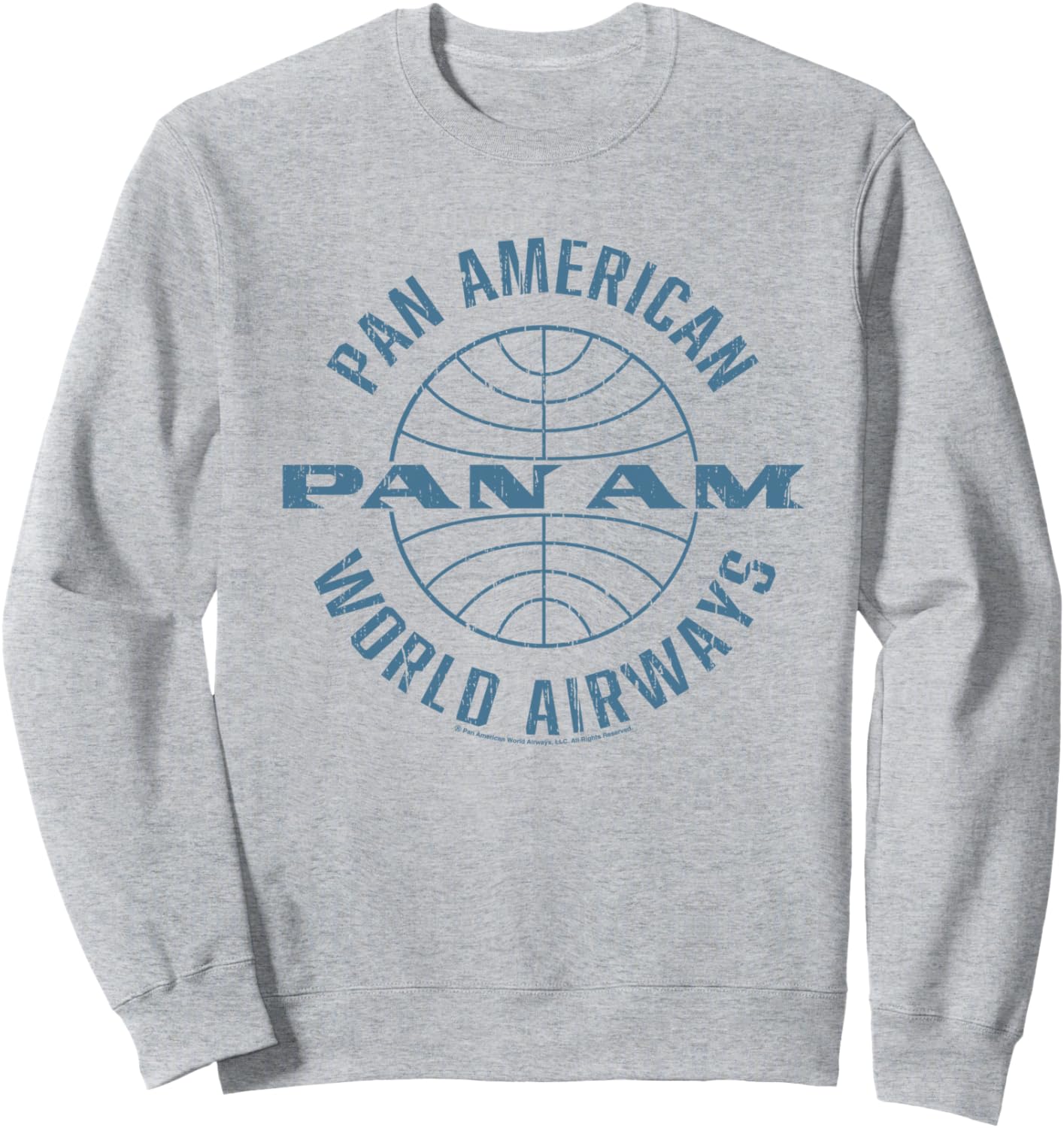

Толстовка Pan Am Pan American World Airways, серая, Серый, Толстовка Pan Am Pan American World Airways, серая